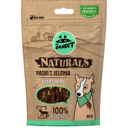 Mr. Bandit Naturals deer stripes 80g