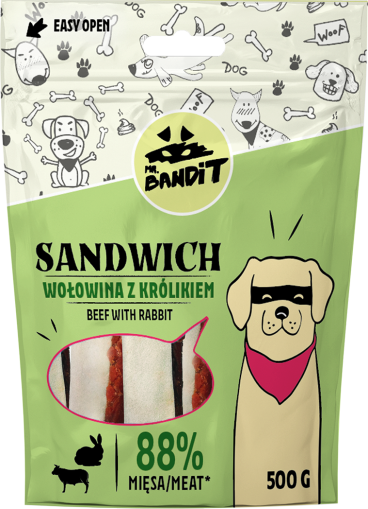 Mr. Bandit SANDWICH beef and rabbit 500g