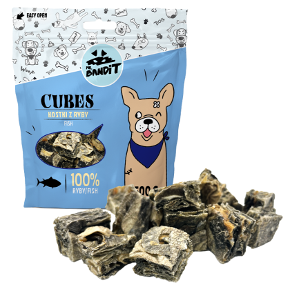 Mr. Bandit CUBES Fish skin cubes 500g