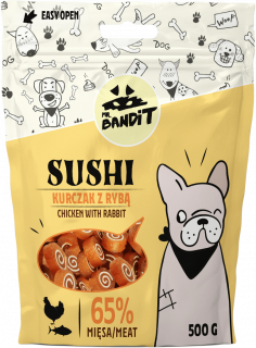 Mr. Bandit SUSHI chicken & fish - деликатесно лакомство с пилешко и риба за кучета