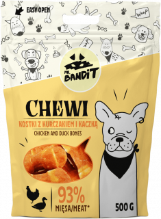 Mr. Bandit CHEWI with chicken and duck bones 500g