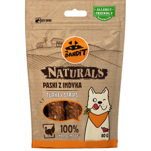 Mr. Bandit Naturals turkey stripes 80g