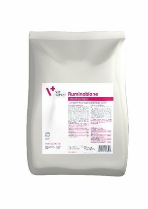 Vet Expert Ruminobione 1kg - Богат източник на вещества, буфериращи киселинното съдържание на търбуха, с добавка на дрожди и билкови съставки за стимулиране на храносмилането