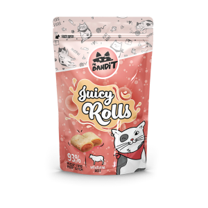 Mr. Bandit Juicy Rolls beef - сочно лакомство за котки с говеждо месо 40 гр.