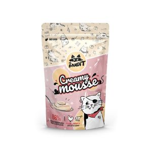 Mr. Bandit Creamy Mousse chicken & shrimp - кремообразно лакомство за котки с вкус на пилешко месо и скариди 60 гр.