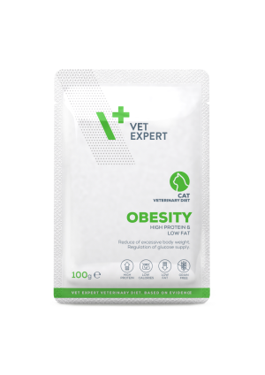 Vet Expert Obesity and Diabetes cat Пауч - спомага за намаляване на излишното тегло при котки консерва 100 гр.
