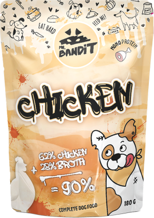 PROMO - MR. BANDIT CHICKEN - Пауч за кучета с пилешко
