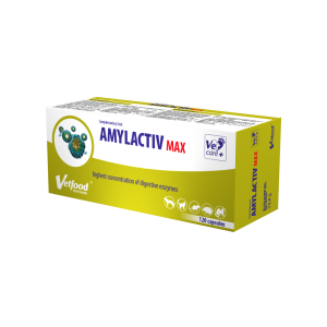 Vetfood Amylactiv Max - хранителна добавка за животни с храносмилателни проблеми 120 капсули