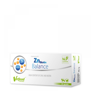Vetfood ZnBiotin Balance 60 капсули - хранителна добавка с цинк и биотин за кучета и котки