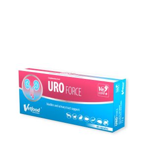 Vetfood UroForce 60 капсули - подпомага функциите на отделителната система при заболявания на долните пикочни пътища