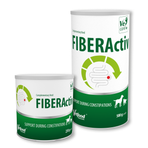 Vetfood FiberActiv - хранителна добавка за поддържане на нормалната функция на чрeвния тракт при кучета и котки