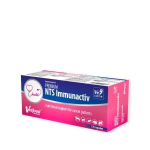 Vetfood Premium NTS Diet Immunactiv Anticahectic 120 капсули - хранителна добавка за допълване на диетата на животни, болни от рак