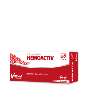 Vetfood HemoActiv 60 капсули - хранителна добавка за кучета и котки с недостиг на жeлязо