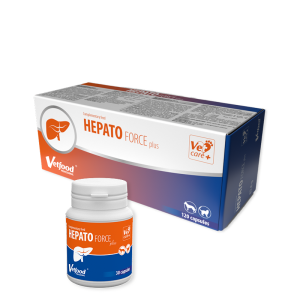 Vetfood Hepatoforce Plus - хранителна добавка за кучета и котки против увреждане на черния дроб с антиоксидантни свойства