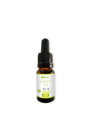 Vetfood Green Oil 600mg - масло от конопено семе и вечерна иглика за кучета и котки 10 мл.