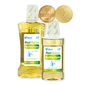 Vetfood Maxi OraCare Healthy Gums - добавка за вода за свеж дъх с неутрално pH и зелен чай