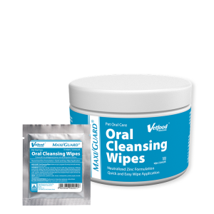 Vetfood MAXI/GUARD Oral Cleansing Wipes - Почистващи кърпички за уста