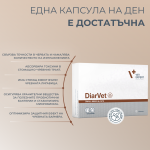 Vet Expert DiarVet Small breed and cats TWIST OFF capsules