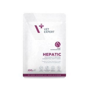 Vet Expert Hepatic cat pouch 100гр. – поддържа чернодробната функция в случай на хронична недостатъчност