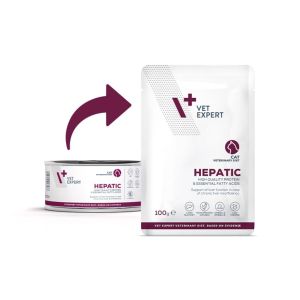 Vet Expert Hepatic cat pouch 100гр. – поддържа чернодробната функция в случай на хронична недостатъчност
