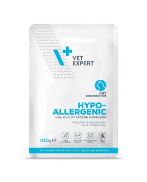 Vet Expert Hypoallergenic cat pouch - намалява симптомите на хранителни алергии 100гр.