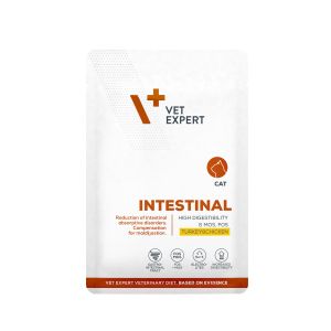 Vet Expert Intestinal Cat Пауч Turkey & Chicken 100g – намалява проблемите с храносмилането и абсорбция в червата