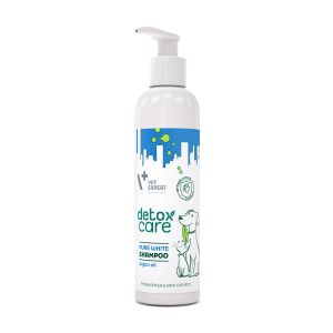 VET EXPERT Detox Care Pure White Shampoo 250ml - Шампоан, предназначен за хигиена и грижа за кучета и котки със светла и бяла козина