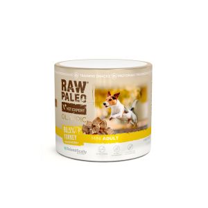 RAW PALEO Olympic Turkey Mini 90g - хипоалергенно монопротеиново лакомство за тренировки за кучета