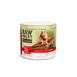 RAW PALEO Cabanossi Beef Medium Large 100g - пълноценно лакомство с наденица за кучета
